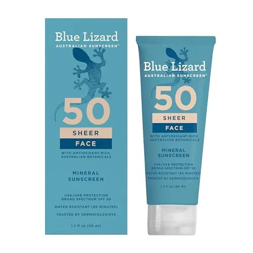 Blue Lizard Sensitive Face Mineral Sunscreen SPF 50+