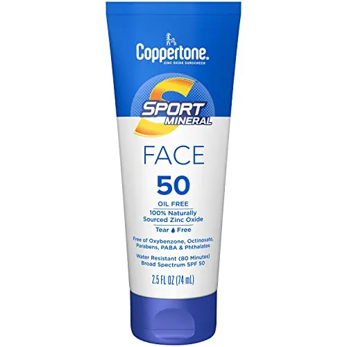Coppertone Sport Mineral Face Sunscreen SPF 50